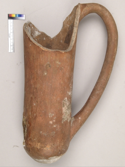 Eingangszustand mit Altrestaurierung. Depas Amphikypellon, troyanisch, 3. - 2. Jahrtausend v. Chr.